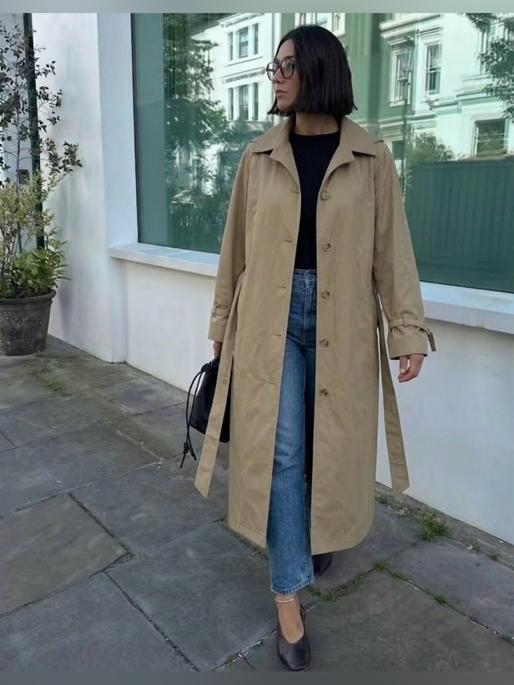 Vintage London Fog Maincoats Tan Trench Coat Hooded Belted 14 Petite Old Money